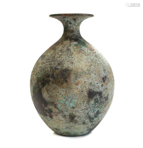 Chinese Bronze Hu bottle archaic? vase, Yuhuchunping form