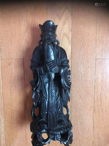 Real Antique Staure Made Out Of ZiTan, Ming Dynasty, Not Goo...