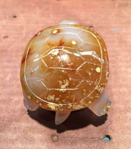 Brown Agate Tortoise ( Turtle ) Feng Shui B