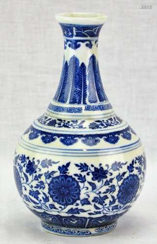 Chinese Blue and White Vase, marked (BI#MK/170919)