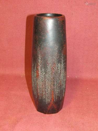 Mid Century Modern Japanese Patinated Bronze Vase