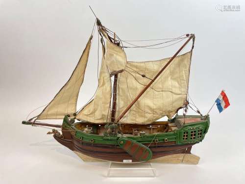 Maquette de voilier, l. 59 cm [altérations et manques].