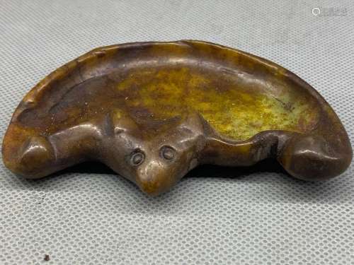 3.82'' Old Chinese Hongshan culture Old jade Carved ...