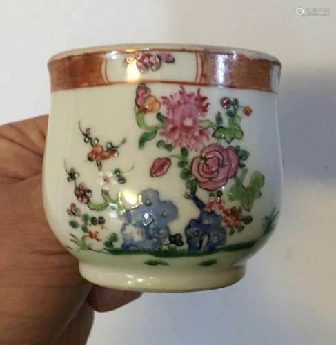 Antique 18th century Chinese Export Famille Rose Porcelain C...