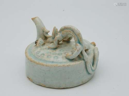 Song Dynasty HuTian Yao Carved Dragon Water Jet 湖田窯螭龍水...