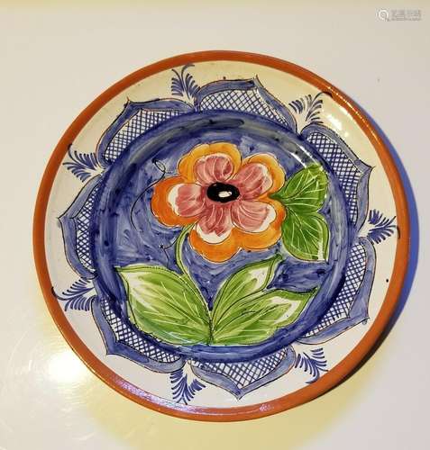 Hand Painted Decorative Plate from Portugal. 