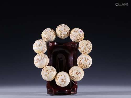 Old antlers maitreya mammon hand stringSpecification: bead d...