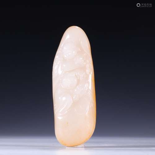 Hetian jade seed makings maitreya the original stoneSpecific...