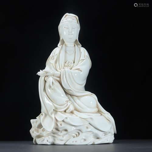 Acura dehua white porcelain avalokitesvara statues furnishin...