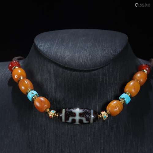 : old people god bead beeswax necklaceBeads are perfect, the...