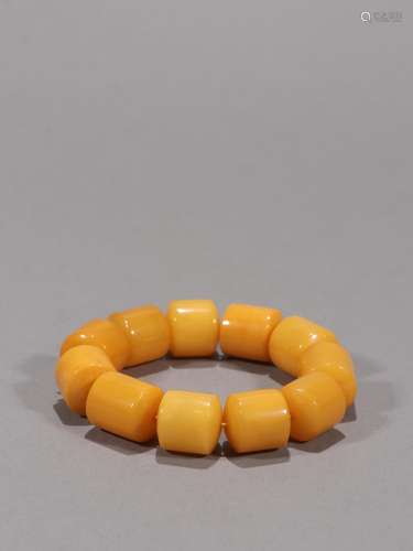 Acura beeswax barrel bead string.Specification: bead diamete...