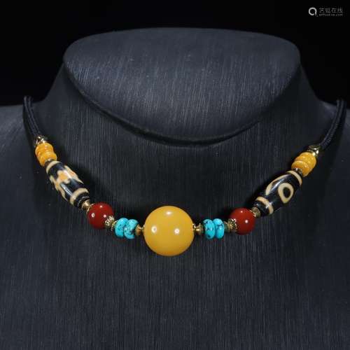 : old people god bead beeswax necklaceBeads are perfect, the...