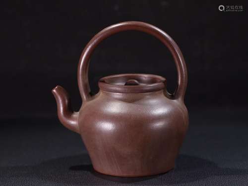 Violet arenaceous girder old teapot.Specification: 16 cm, 10...