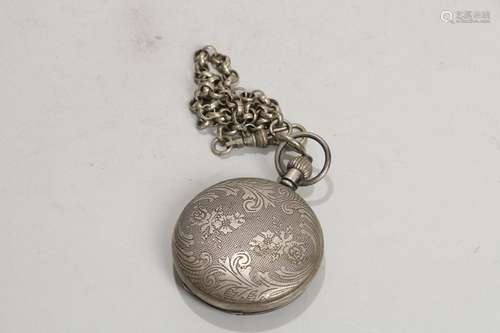 Old pocket watch, spring board, appearance is relatively com...