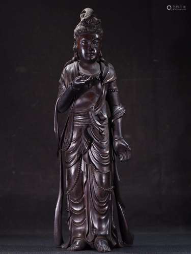 Rosewood guanyin furnishing articles.Specification: high 31 ...