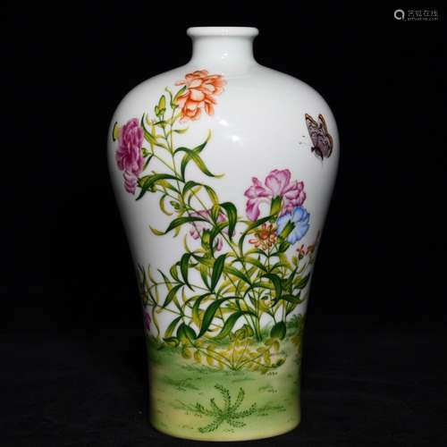 Lang shining enamel decorated butterfly tattoo plum bottle, ...