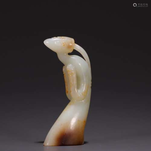 Old hetian jade, jade carving a nobleSpecification: high 8.6...