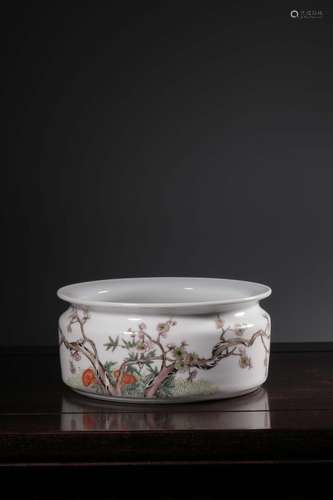 "Four writing brush washer pastel plum flower patternSi...