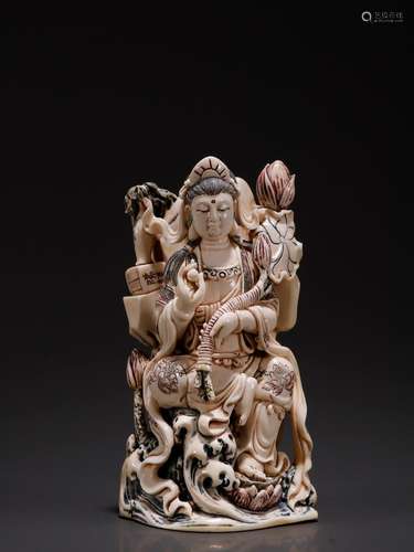 Old.chinese lotus Buddha carvingsSpecification: high 13.2 7....