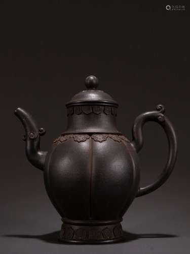 Violet arenaceous satisfied grain palace lantern type teapot...