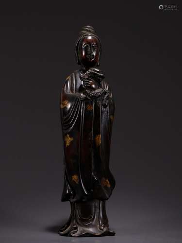 Copper flower Jin Xianglong guanyin statuesSpecification: hi...