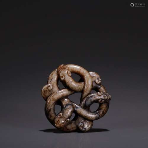 , ancient jade carving a dragonSpecification: high 6.2 5.9 1...