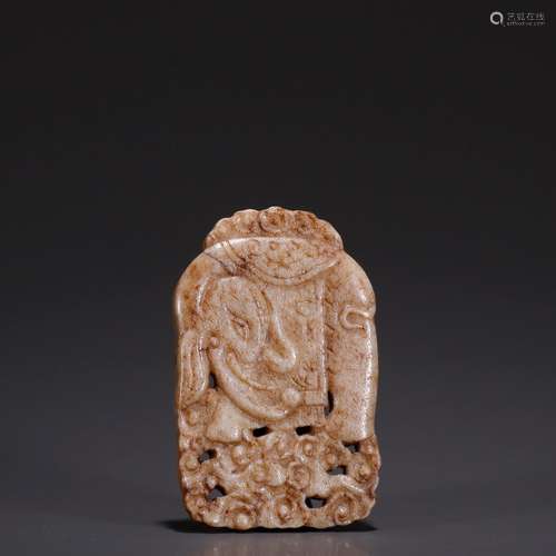 Ancient jade, taiping like belt buckleSpecification: high 7....