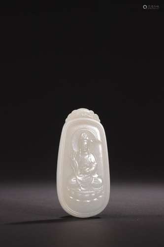 - xinjiang hetian jade goddess of mercySpecification: 8.1 cm...