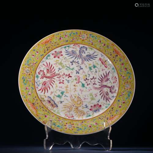 Pastel flowers around branches grain disc.Specification: 22....