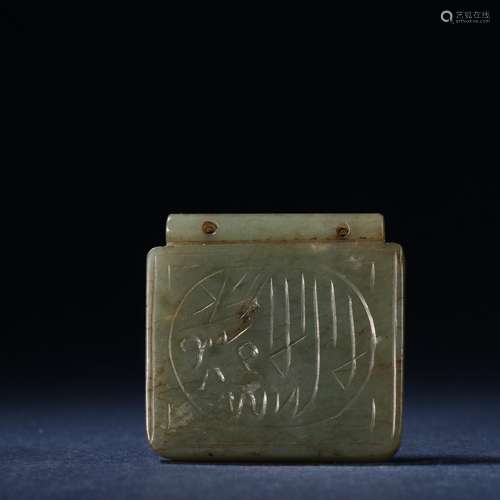 Hetian jade islamic magic squareSpecification: high 4.2 ㎝ 4....