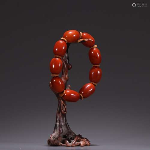 Antique old wax, jujube bead stringSpecification: bead diame...