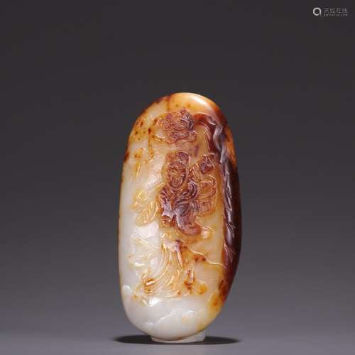 Hetian jade, seed makings with skin qiao color stories of th...