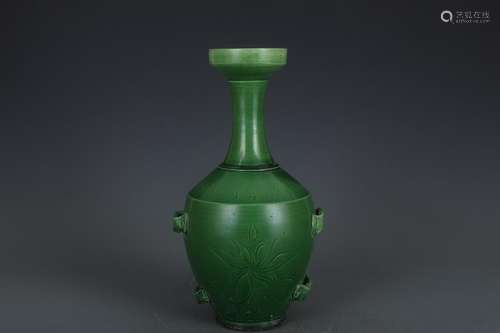 Kiln green dimensioning carved carved dish buccal bottle put...