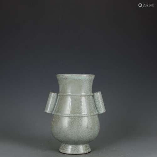 South kiln green glaze penetration ears size: 23.5 cm diamet...