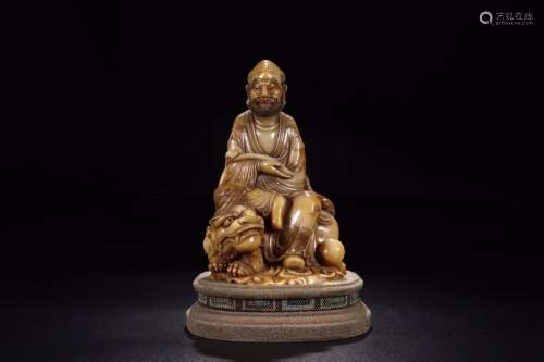 : shoushan stone lion play luo's statue12 cm wide 10 cm ...