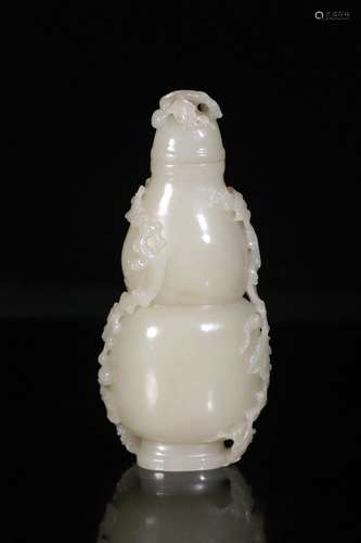 Hetian jade bottle gourd, hetian jade carved monolith, hollo...