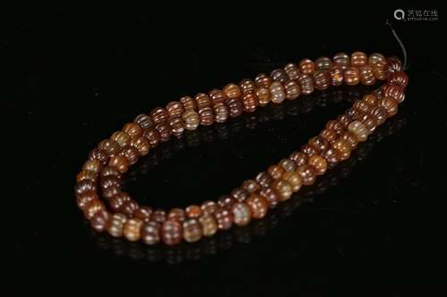 The old agate beads hang, natural agate quality of a materia...