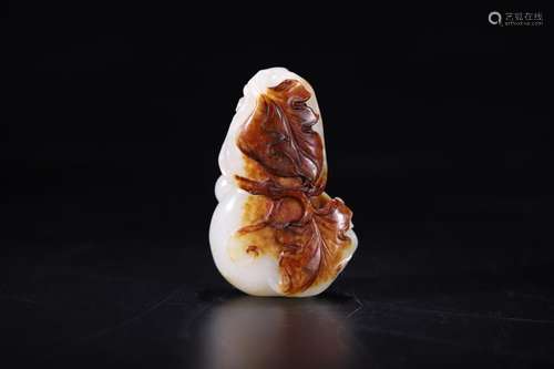 , old hetian jade gourd like the happy thing, many children,...