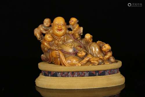 Shou field-yellow stone "maitreya abital drama" fu...