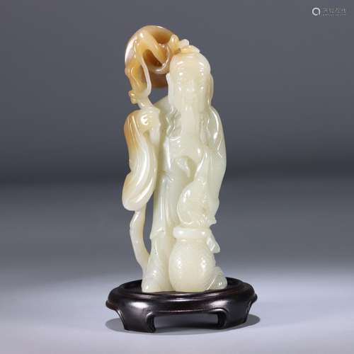 : hetian jade "benefit" furnishing articlesSize: 1...