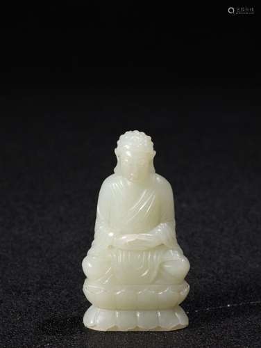 With Buddha sakyamuni, hetian jadeSpecification: length 3.3 ...