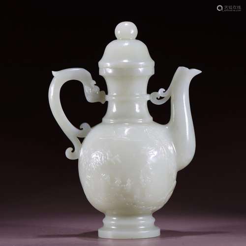 Figure ewer: stories of hetian jade landscapeSpecification: ...