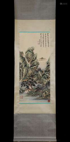 P25N2459 chang lake mountain Yin figure vertical fine framed...