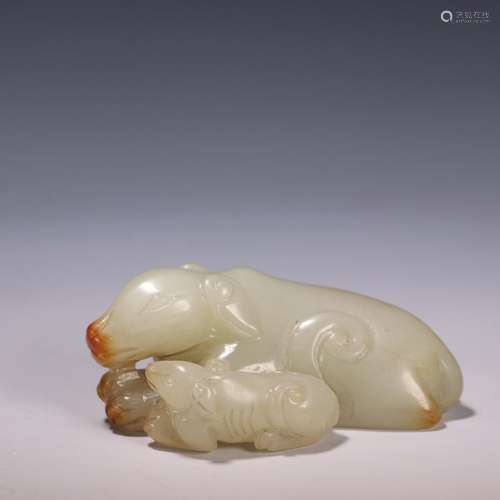 , hetian jade lash benevolentSize: 6 cm long 3 cm high, 2.4 ...