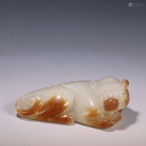 , hotan jade belt ooze benevolentSize: 2 cm high 6.8 cm long...