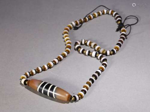 agate, day bead necklaceSpecification: length 4.5 cm width 2...