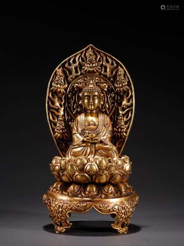 Fetal medicine guru Buddha statues of pure goldSpecification...