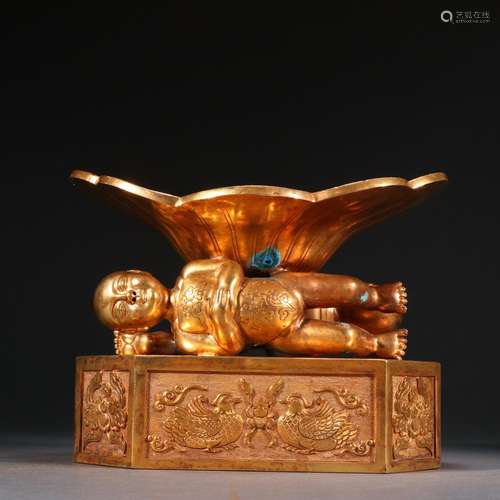 Copper and gold phoenix grain the lad pillow.Specification: ...