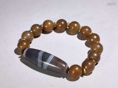 , sardonyx day bead stringSpecification: 4 cm width 1.4 cm l...