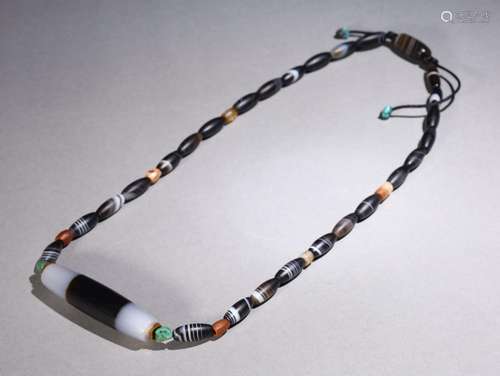 Day, agate bead necklaceSpecification: length 24 cm long day...